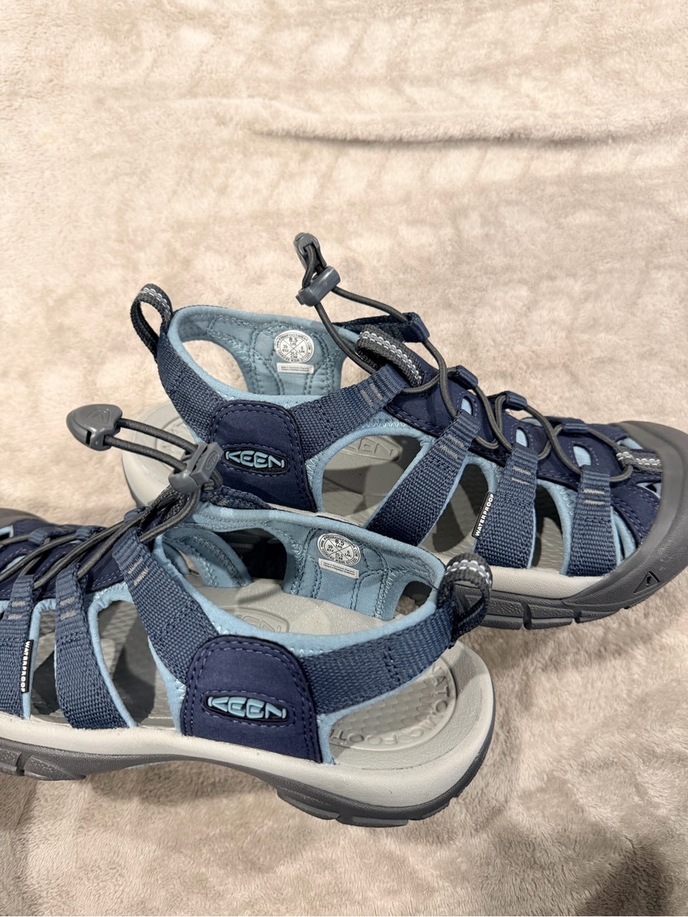 Keen Newport H2 Navy Magnet Hiking Casual Gorpcore Water Sandals Size 8.5 in Box - Picture 5 of 6